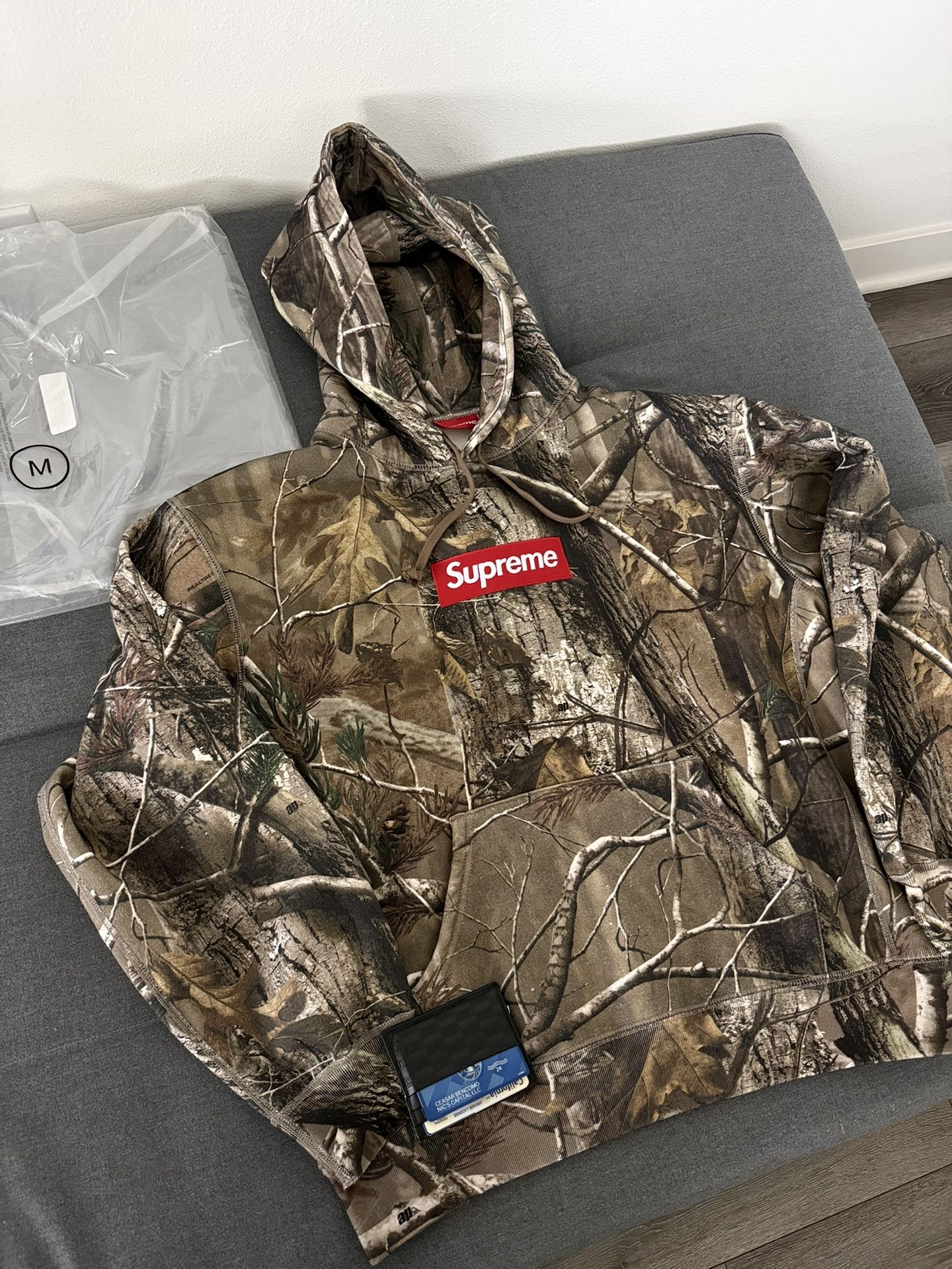 Supreme Box Logo Camo Hoodie Size Médium