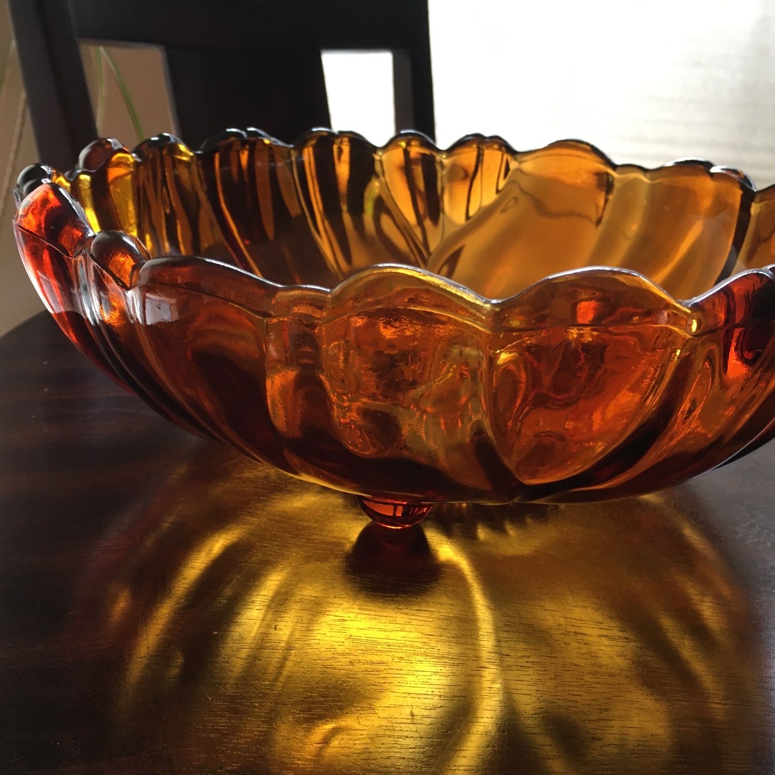 Glass Large Dish Antique