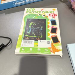 Writing Tablet for Kids, Educational Toddler Toys, Colorful Doodle Board Drawing Tablet with Screen Lock & Erase Button, Dinosaur Toys for Ages 3-8, B