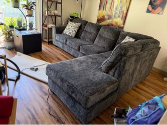 Modular gray sectional.