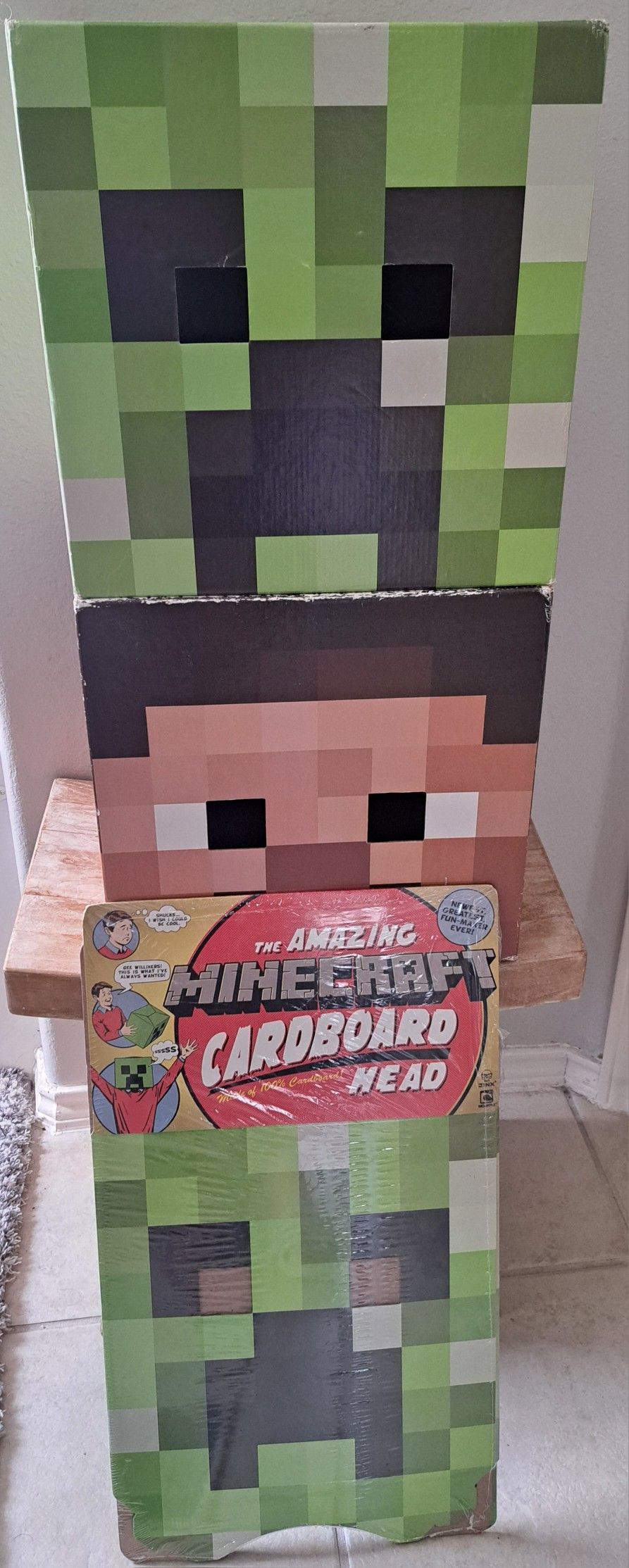 Minecraft Cardboard Head