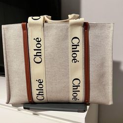 Chloe Woody Tote Bag - Large