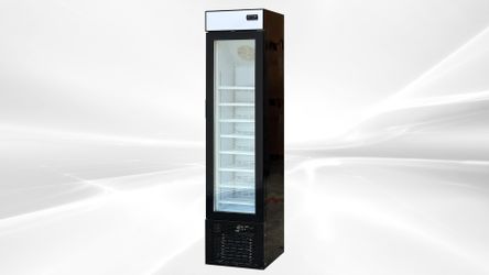 NSF Narrow glass door freezer SD105B
