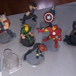8 Disney Infinity Marvel Avengers-Thor Widow Arrow Iron Man Captain America Avengers Tower 2.0