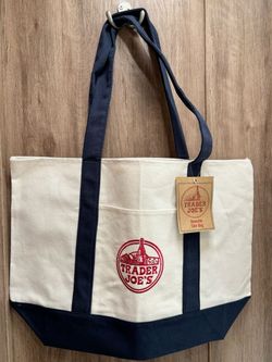 Trader Joe's Reusable Canvas Tote Bag Large