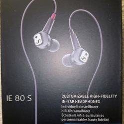 Brand New 100% Authentic Sennheiser IE 80 S BT Audiophile In-ear with Neckband Bluetooth Headphones Black $350 O.B.O. 