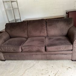 Brown Corduroy Couch