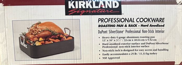 Kirkland Signature Professional Roasting Pan & Rack - Hard Anodized