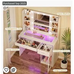 HUAHUU Vanity, color white