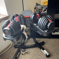 Bowflex 55lb Interchangeable Weight Dumbbells 