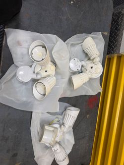 2-Light White Outdoor LED Light Fixture