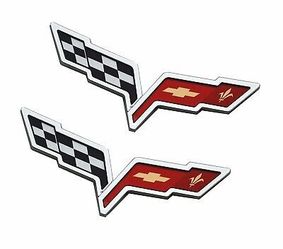 Corvette Emblem Pair