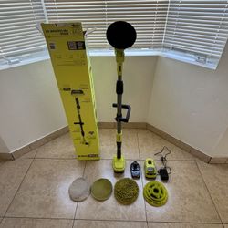 Ryobi One + Floor Scrubber W/ Battery 