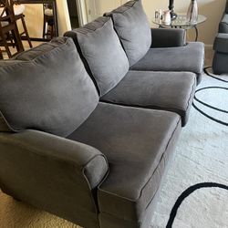 Grey Couch And Love seat 