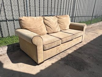Light Brown Sofa ( 30 1/2 x 82 )