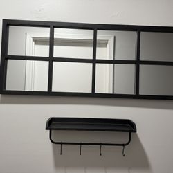 🪞 Wall Mirror & Shelf Set - $30 (Bundle)