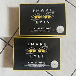 Brand New Set of 2 Snake Eyes Extra Distance Golf Balls