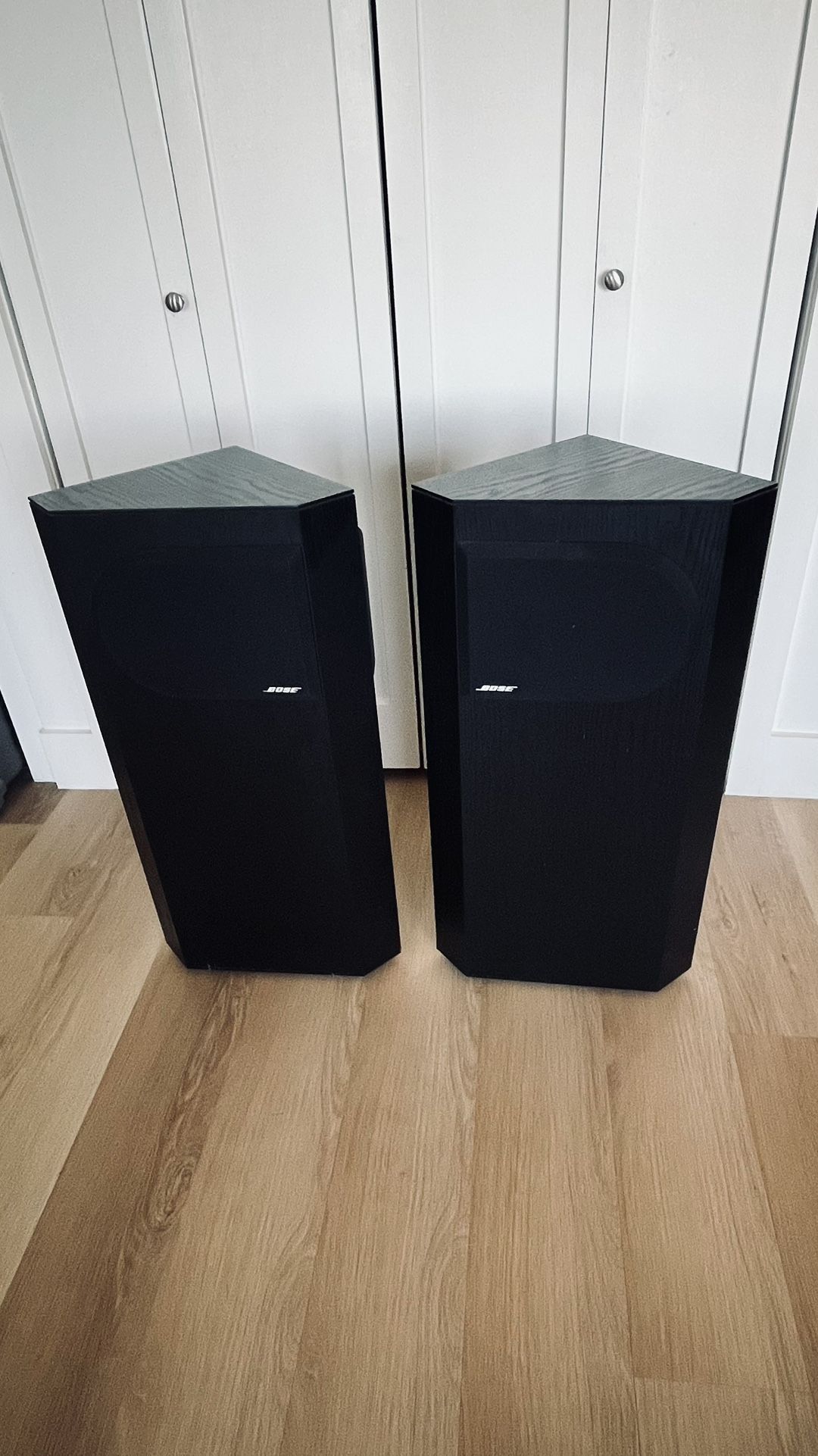 Vintage Bose 401 Speakers Direct Reflecting Speakers Left & Right Working