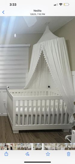 Canopy Crib With Mattress