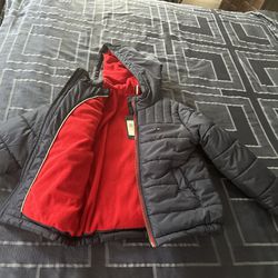 Blue/Red Tommy Hilfiger Puffer Jacket