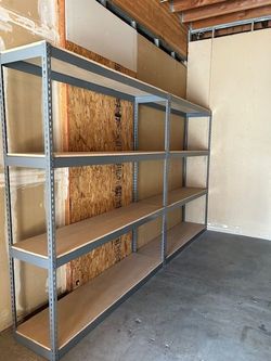 Garage Shelving 72 in W x 18 in D Storage Office Supply 4 Tier Racks Stronger Than Homedepot Lowes And Costco Delivery Available
