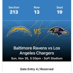 Chargers vs Ravens