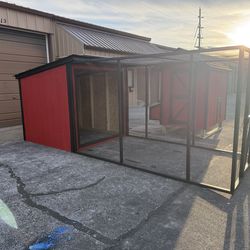 6x6 LP shed roof duck/turkey shack and run