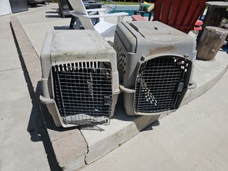 Free dog crates, must take both