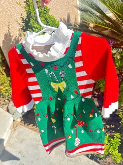 Baby Girl Christmas Sweater Dress
