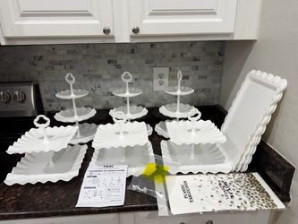 Party stand platters set