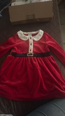 Baby girl Christmas dress color red size 12 months