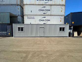 40FT CUSTOM OFFICE/STORAGE SHIPPING CONTAINER – FULLY REFURBISHED | WIND & WATERTIGHT | READY TO USE