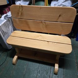 Solid Wood Childs Bench
