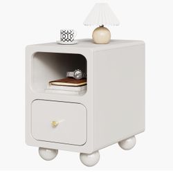 nightstand, narrow solid wood nightstand with drawers