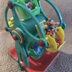 Vintage Disney Winnie The Pooh 9.5" Tall Ferris Wheel Musical