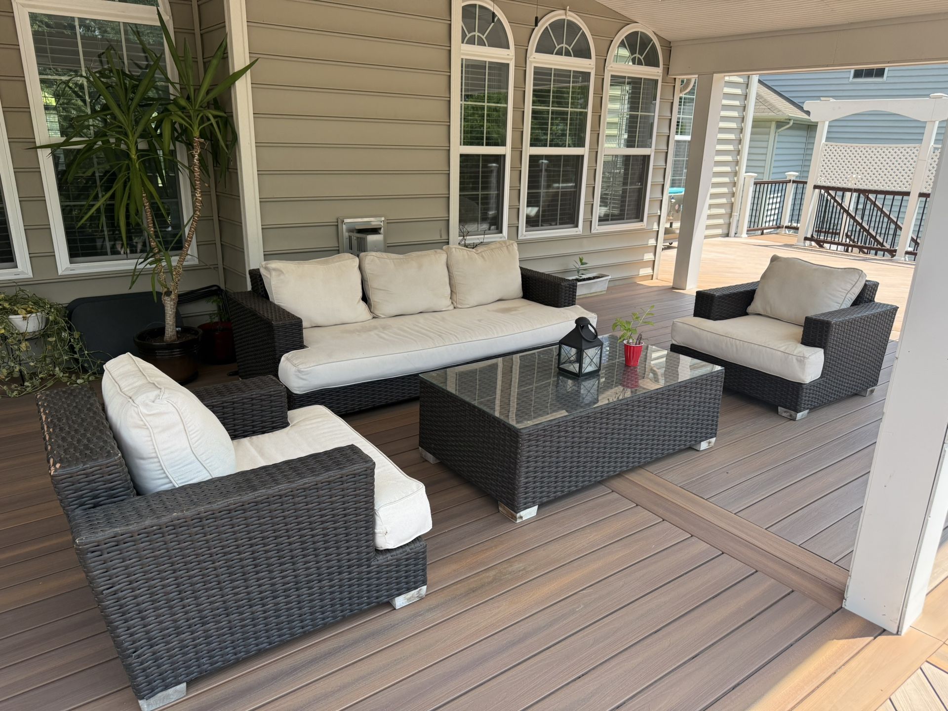 High-End Outdoor Patio Set - Dining Table + Lounge + Chaises - $2,999 OBO - Leesburg