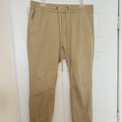 Large Pacsun Khaki Skinny Jogger Pants