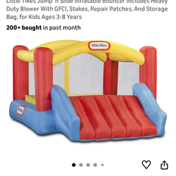 Little times jump house and slide