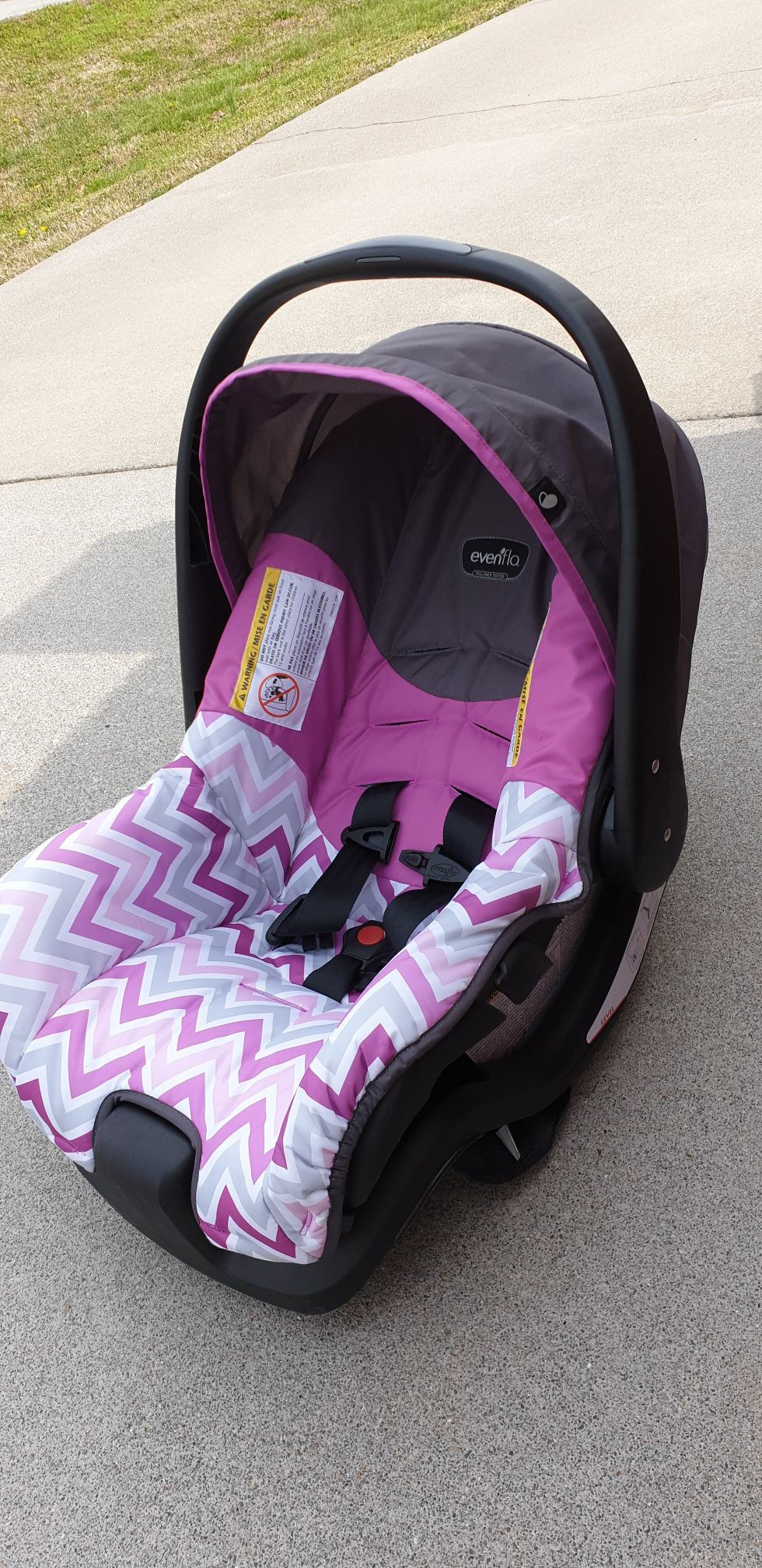 New Evenflo infant car seat.