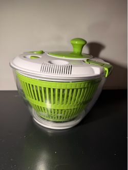Cuisinart Salad Spinner Green White 5 Quart Vegetable Washer Dryer Colander