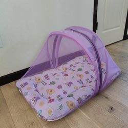 Portable baby netted mattress
