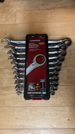 Husky 11-Piece Ratcheting Combination Wrench Set MM