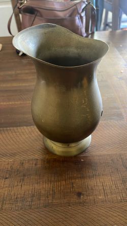 Vintage Brass Spittoon-Vase