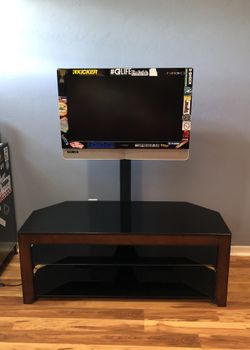 TV Stand with 3 glass shelves