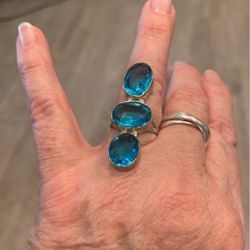 AWESOME LONDON BLUE TOPAZ RING