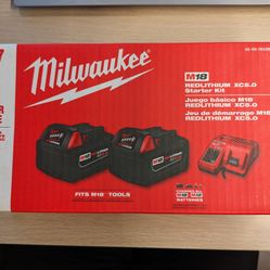 Milwaukee M18 XC5.0 Battery Kit