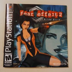 Fear Effect 2: Retro Helix for PlayStation One, CIB, Mint Condition! 