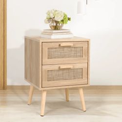 Boho Night Stand - 2 Drawers Like NEW