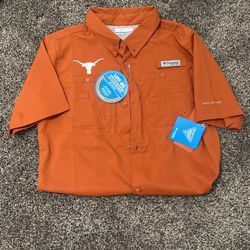 NEW Columbia Texas Longhorns Shirt Size 18-20