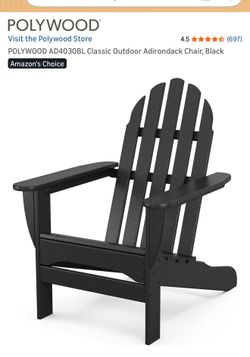 Black Outdoors Chair